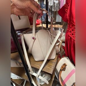 NWT Elegant Cream Women's Handbag designer inspired